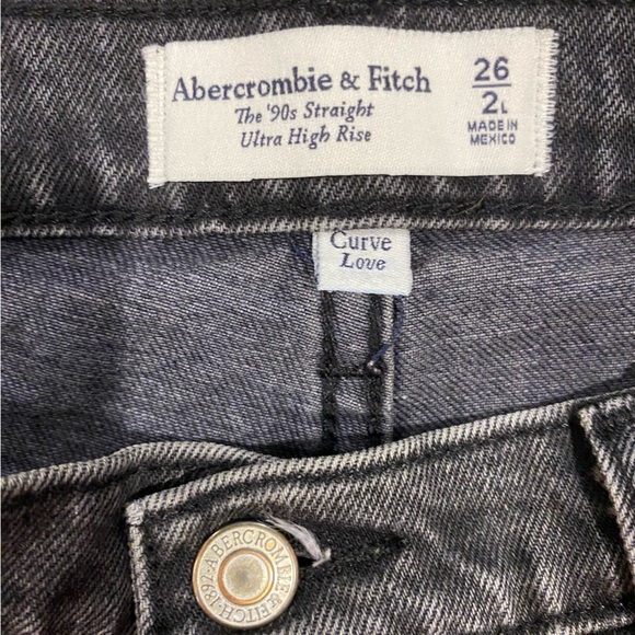 Abercrombie 90’s Straight Ultra High Rose Curve Love 26 L - Picture 2 of 2